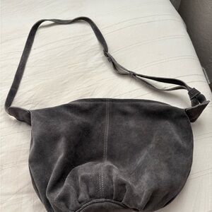 Cost Plus World Market Charcoal Crossbody Bag